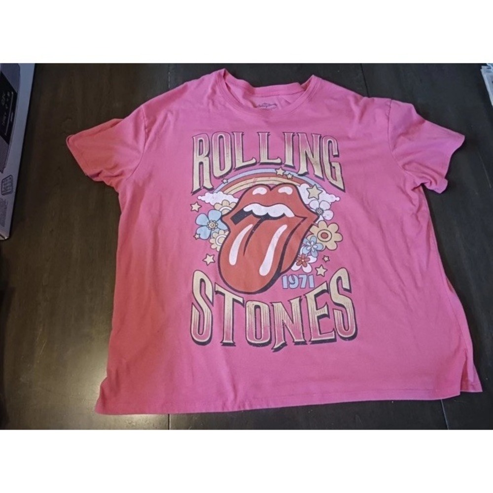 The Rolling Stones Large  Short Sleeve Tshirt Uk Tour 1971